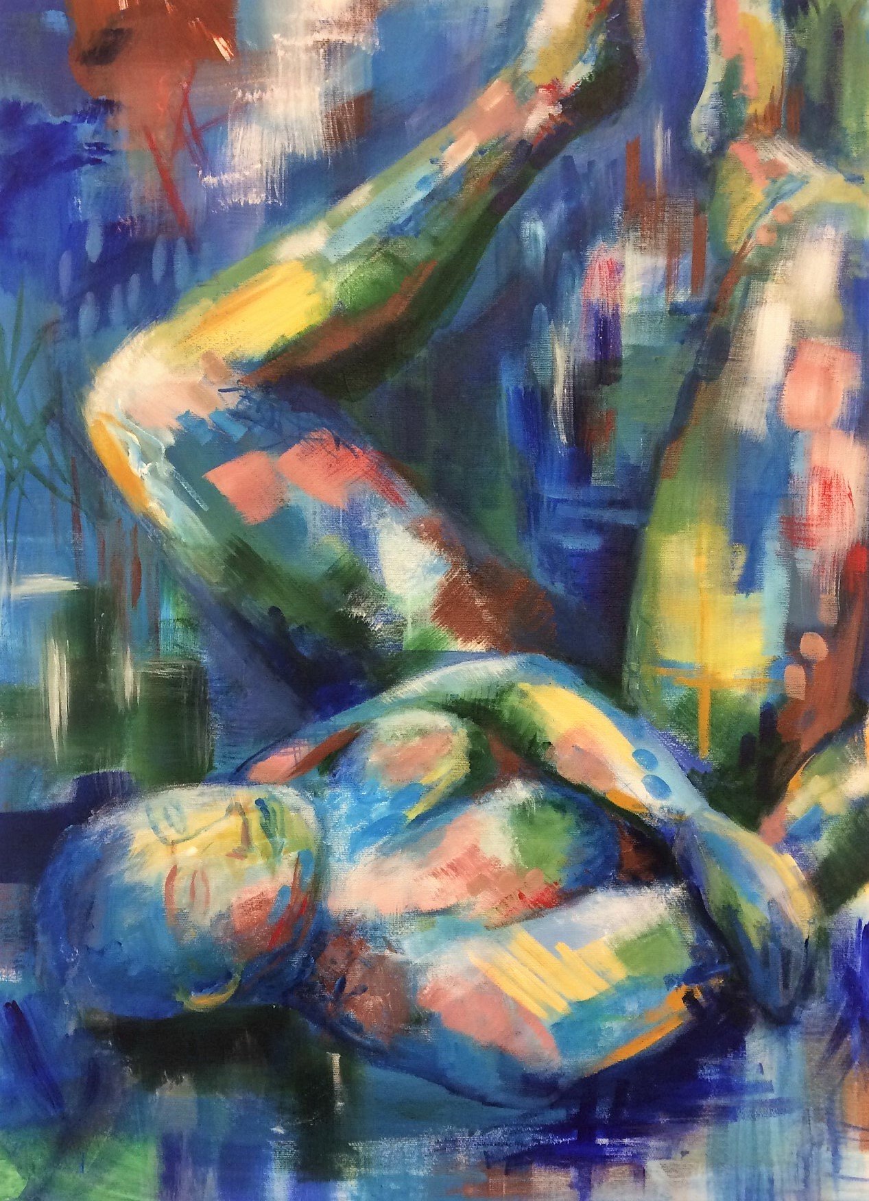 Expressionistisk maleri af kvinde nr. 3.